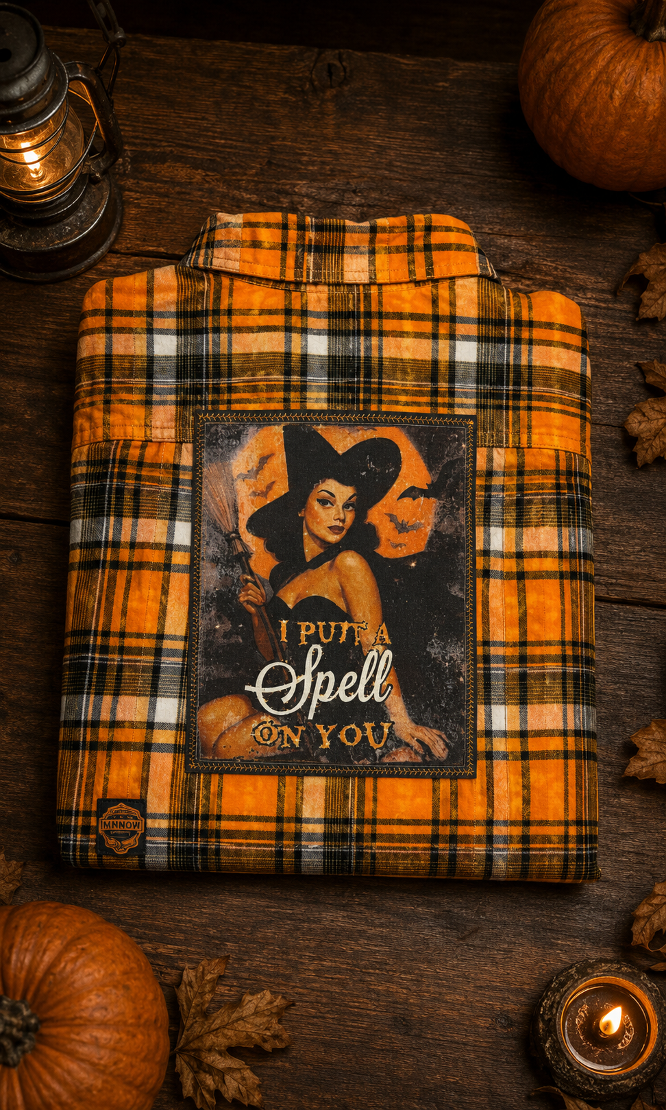 I PUT A SPELL ON YOU Halloween Flannel