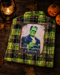 Thumbnail for FRANKIE Halloween Art Flannel