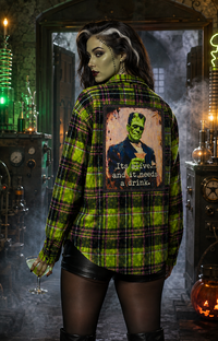 Thumbnail for FRANKIE Halloween Art Flannel