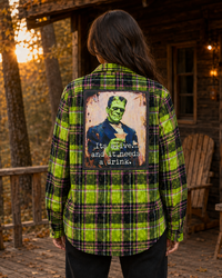 Thumbnail for FRANKIE Halloween Art Flannel