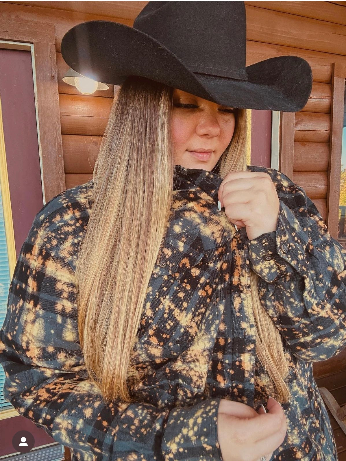 Tattoos Art Flannel- Distressed Black SALE!