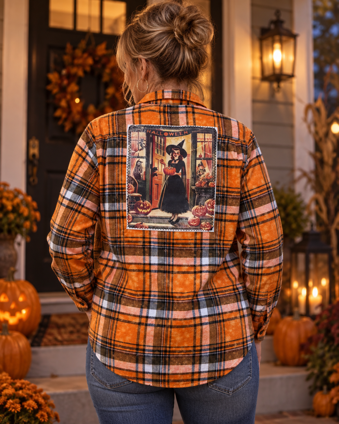 TRICK OR TREAT Halloween Art Flannel