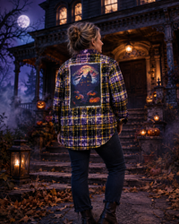 Thumbnail for HAUNTED HOUSE Art Flannel