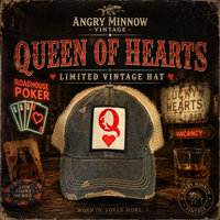 Thumbnail for Queen of Hearts Hat- Distressed Black