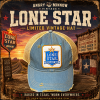 Thumbnail for Lone Star Light Beer Blue Logo Hat- Sky Blue Snapback Distressed