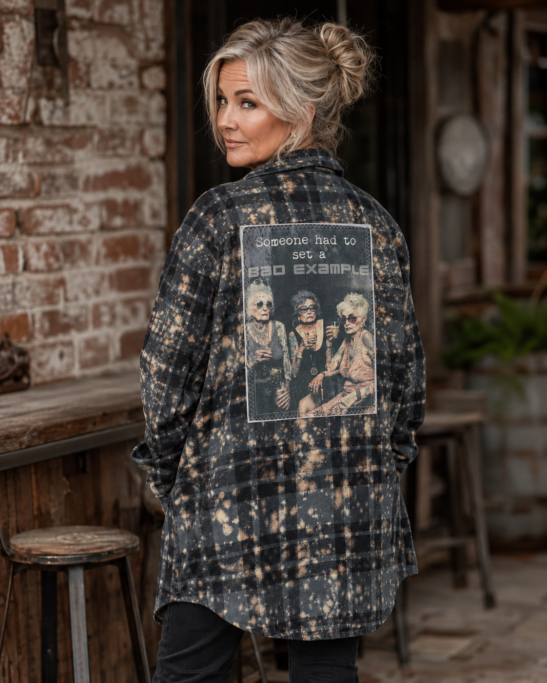 Bad Example Art Flannel- Limited Edition