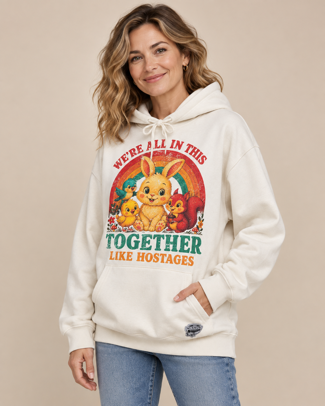 We're all in this together Hoodie- Sweet Cream
