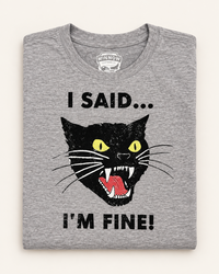Thumbnail for I’M FINE tee- Silver Grey