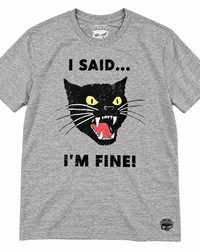 Thumbnail for I’M FINE tee- Silver Grey