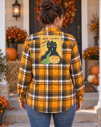 Thumbnail for RETRO HALLOWEEN Art Flannel