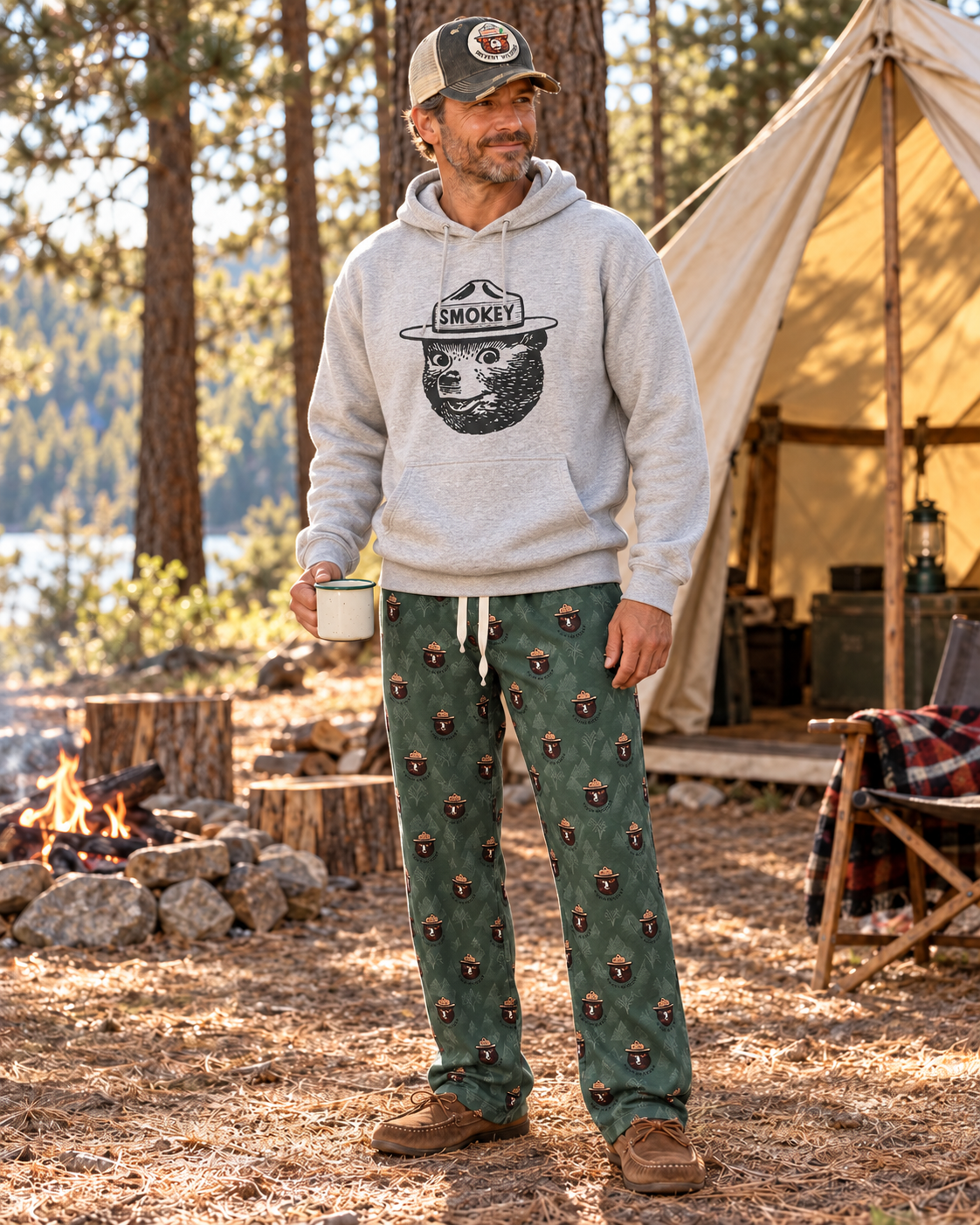SMOKEY BEAR Pajama Bottoms
