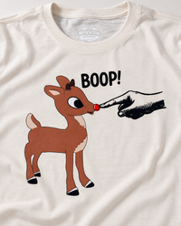 Thumbnail for Rudolph BOOP Tee- Sweet Cream