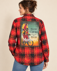 Thumbnail for Not my Circus not my Monkeys Art Flannel