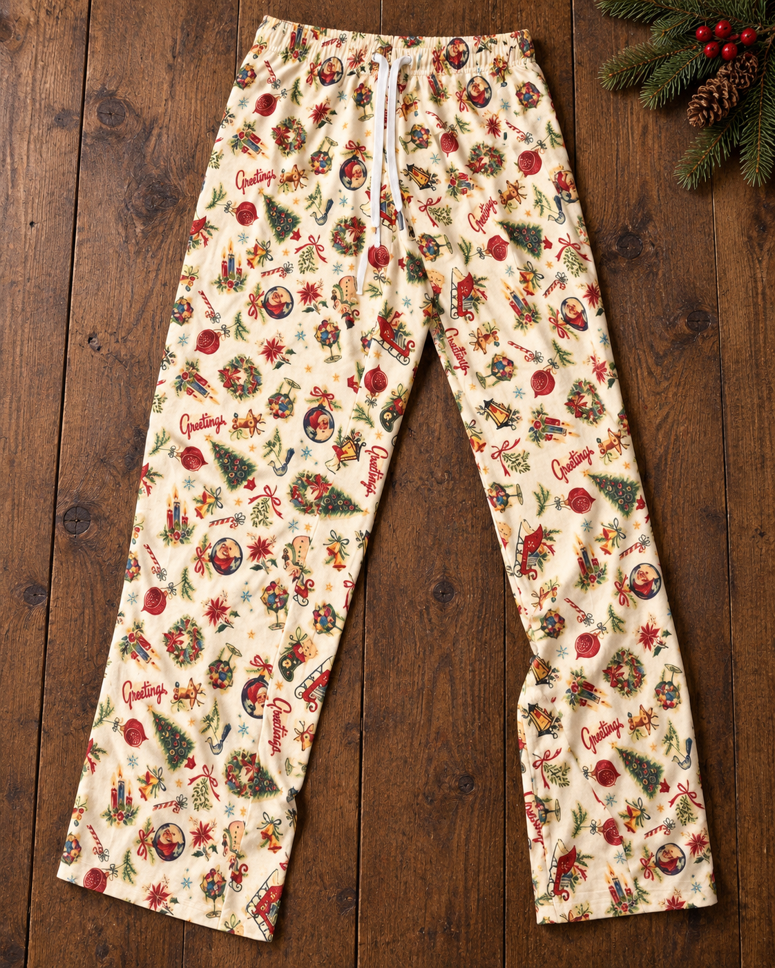 SEASONS GREETINGS Christmas Pajamas