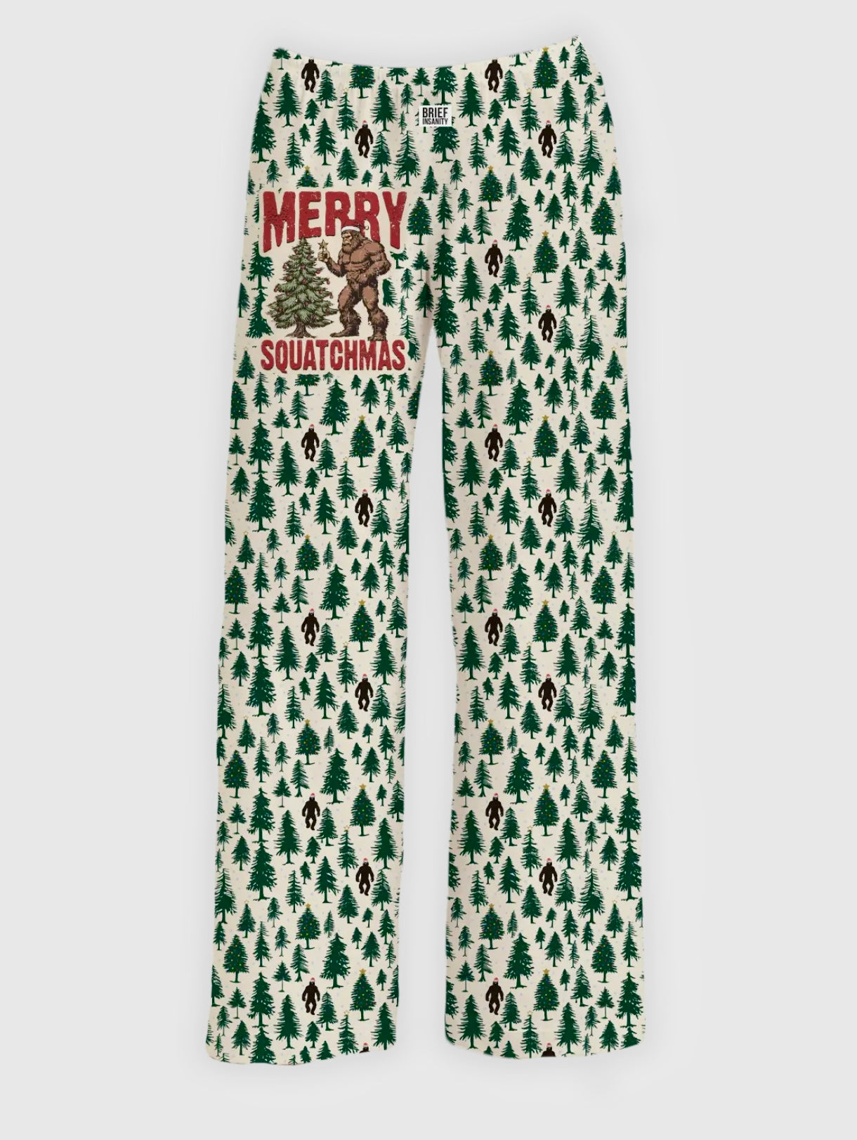Merry Squatchmas Pajama Bottoms Bigfoot