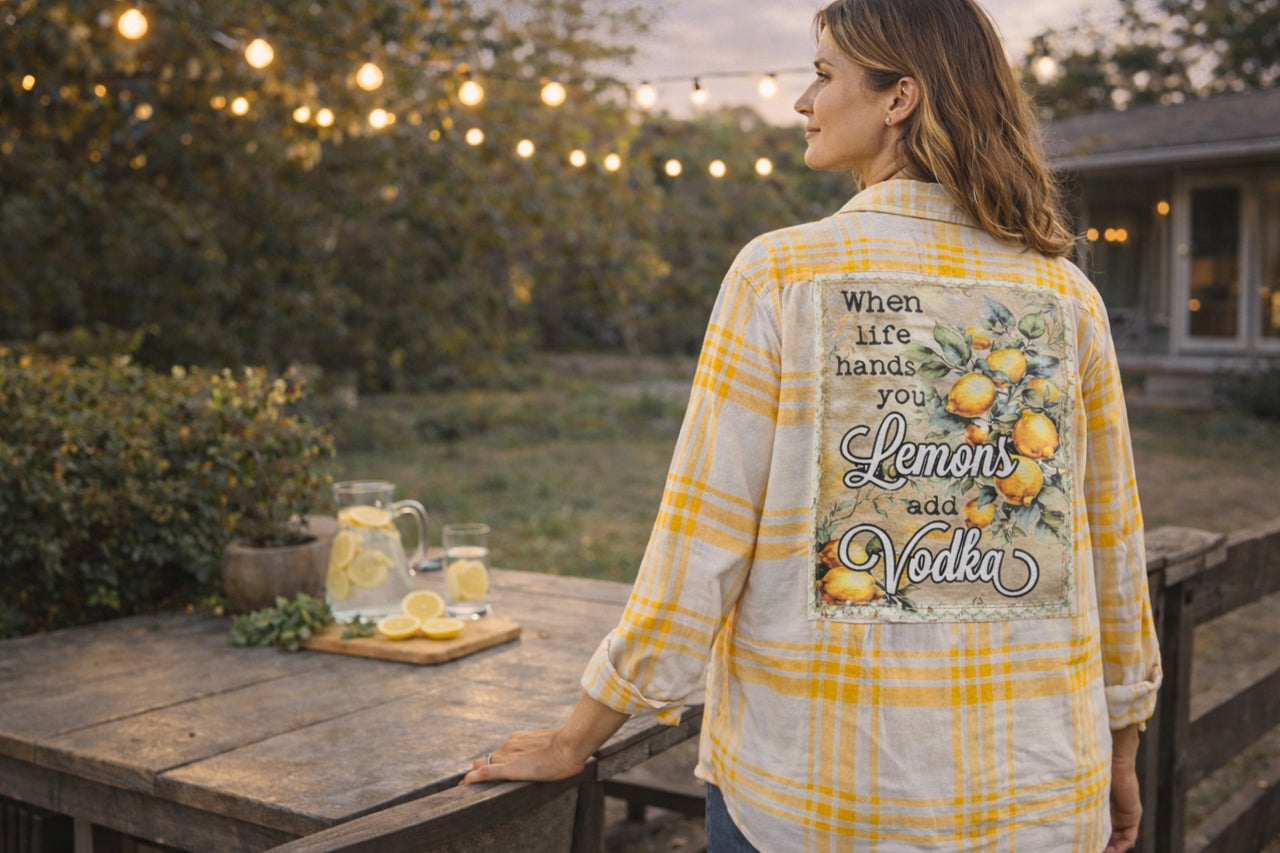 WHEN LIFE HANDS YOU LEMONS Art Flannel