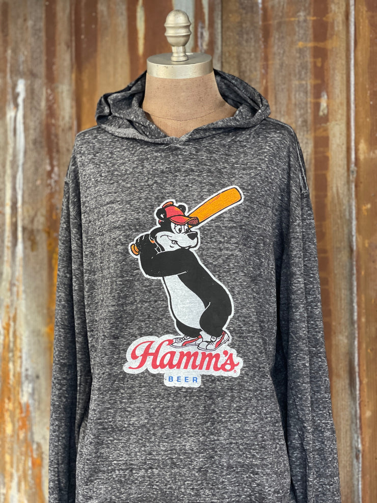 Hamm's Baseball Bear LIGHTWEIGHT HOODIE Angry Minnow Vintage