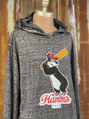 Hamm's Baseball Bear LIGHTWEIGHT HOODIE Angry Minnow Clothing Co.,