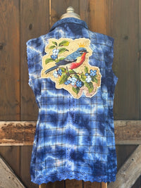 Thumbnail for QUEEN OF THE GARDEN Artisan Sleeveless Flannel