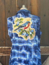 Thumbnail for QUEEN OF THE GARDEN Artisan Sleeveless Flannel