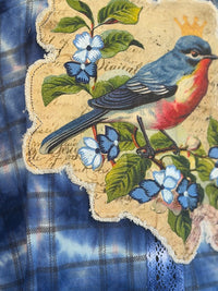 Thumbnail for QUEEN OF THE GARDEN Artisan Sleeveless Flannel