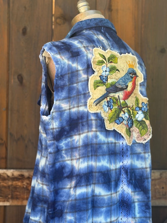 QUEEN OF THE GARDEN Artisan Sleeveless Flannel