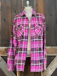 Thumbnail for My Cat & I-Hot Pink Plaid