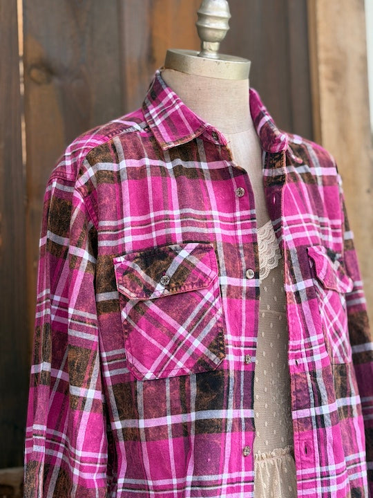 My Cat & I-Hot Pink Plaid