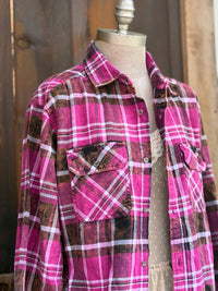 Thumbnail for My Cat & I-Hot Pink Plaid