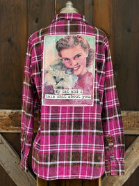 Thumbnail for My Cat & I-Hot Pink Plaid