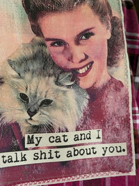 Thumbnail for My Cat & I-Hot Pink Plaid