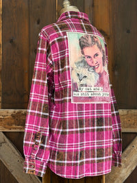 Thumbnail for My Cat & I-Hot Pink Plaid