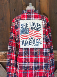 Thumbnail for Love & Jesus 250th Anniversary Edition Art Flannel