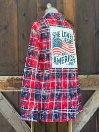 Thumbnail for Love & Jesus 250th Anniversary Edition Art Flannel