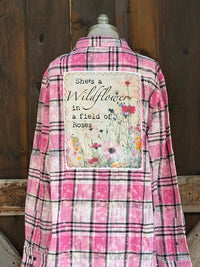 Thumbnail for SHE'S A WILDFLOWER Art Flannel