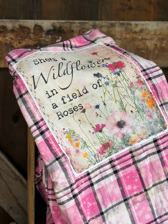 SHE'S A WILDFLOWER Art Flannel