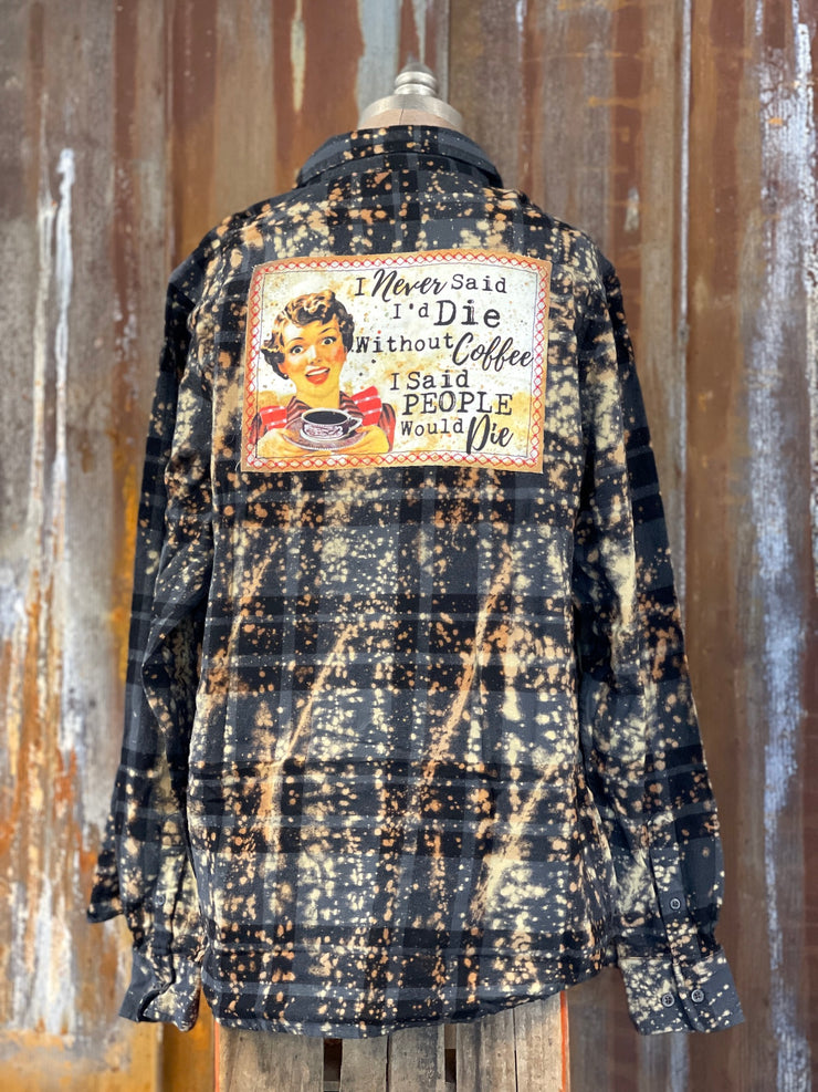 Coffee Lovers flannel Angry Minnow Vintage