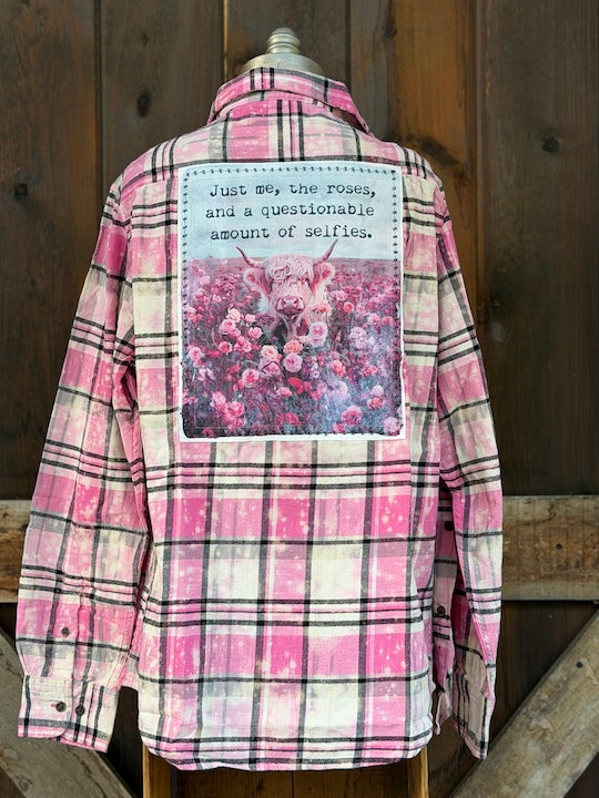 JUST ME Highland cow Art Flannel