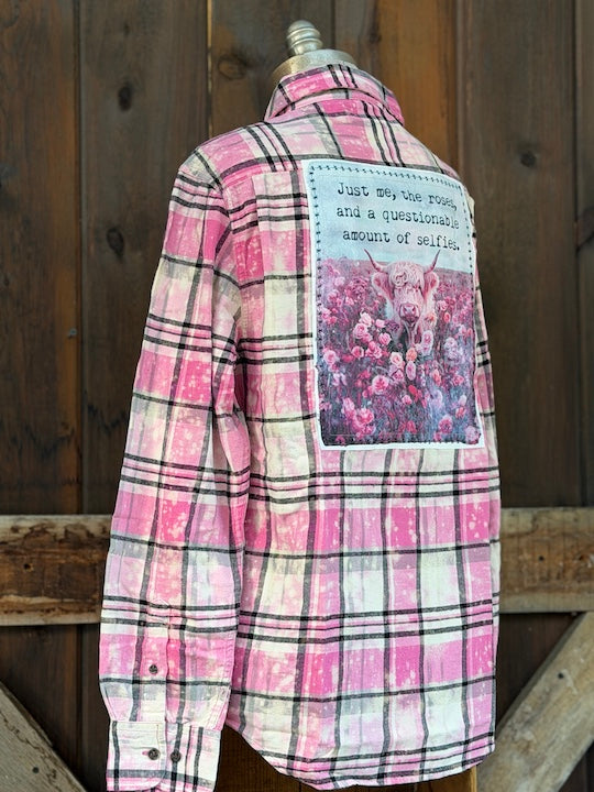 JUST ME Highland cow Art Flannel
