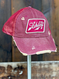 Thumbnail for Schlitz Beer ICONIC Burgundy Hat