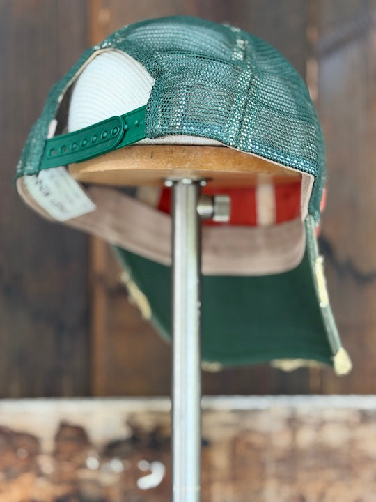 Clark's Motor Oil Retro Hat- Vintage Green/ Rust Edition