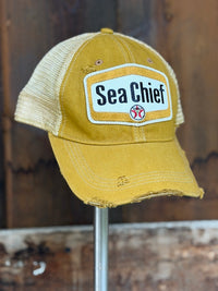 Thumbnail for Texaco Sea Chief Hat- Distressed Ginger
