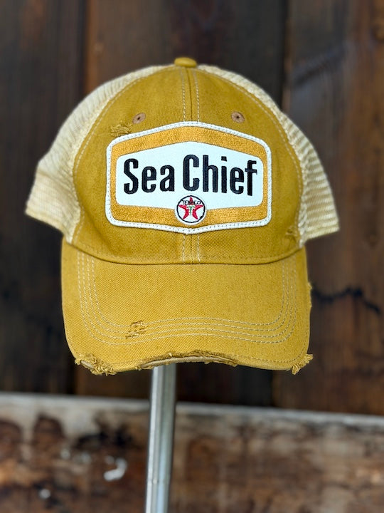 Texaco Sea Chief Hat- Distressed Ginger