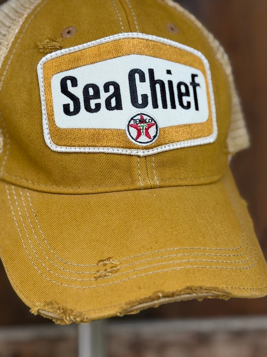 Texaco Sea Chief Hat- Distressed Ginger