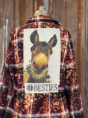 BARN BESTIES Donkey Art Flannel Angry Minnow Clothing Co.