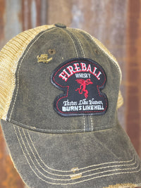 Thumbnail for Fireball Hat- Black Snapback