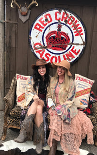 Thumbnail for Flared Sleeve Flannel- FRENCH QUARTER