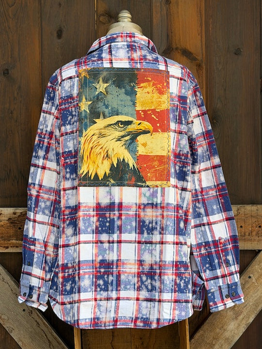 HOME OF THE BRAVE 250th Anniversary Edition Art Flannel- New BOMB POP Color!