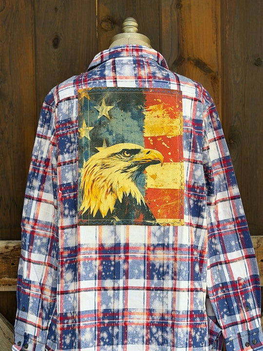 HOME OF THE BRAVE 250th Anniversary Edition Art Flannel- New BOMB POP Color!