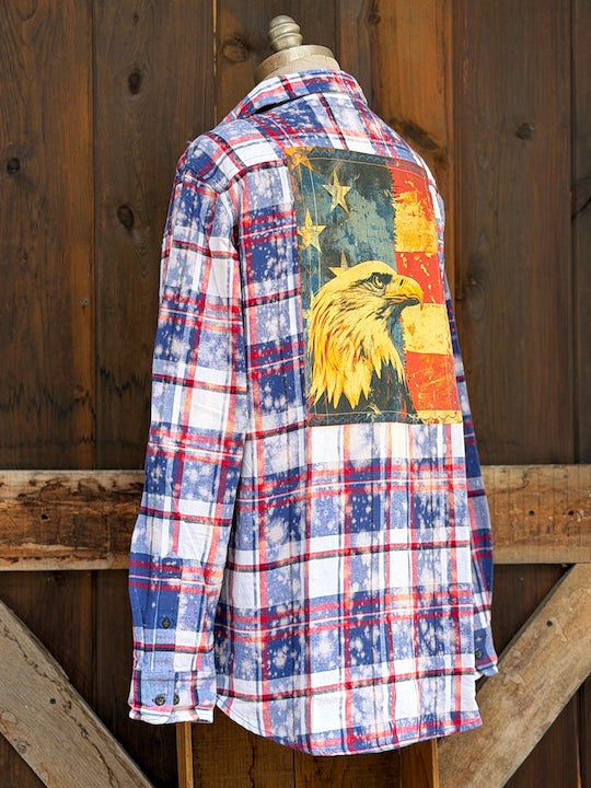 HOME OF THE BRAVE 250th Anniversary Edition Art Flannel- New BOMB POP Color!